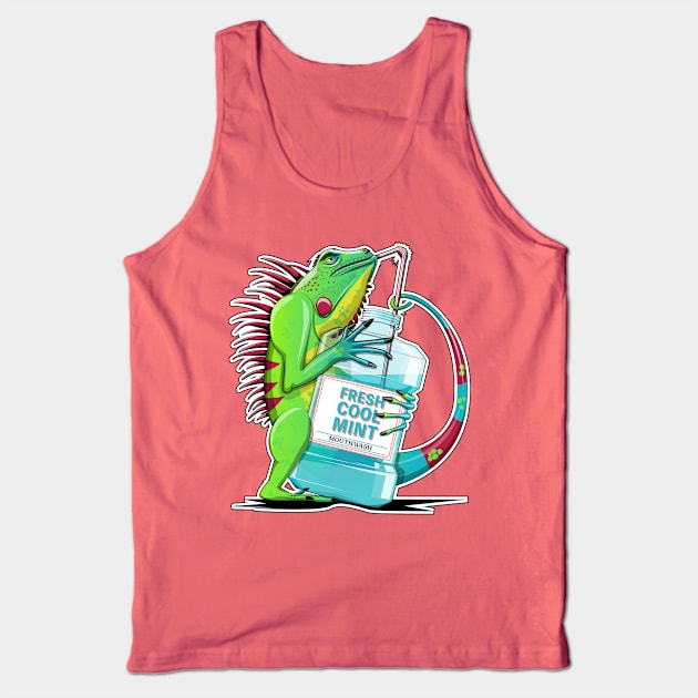 Iguana Bathroom Humor Tank Top by InTheWashroom